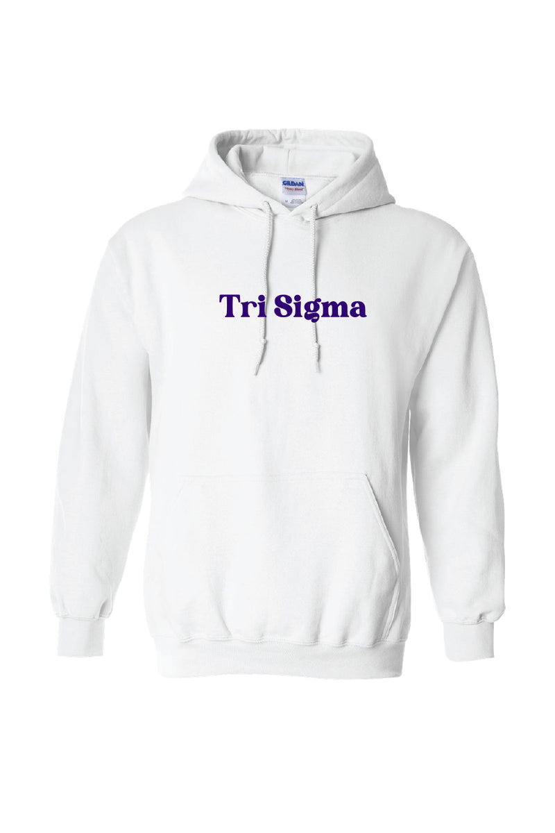 Repeat Skull Hoodie – Purple & Pearls - Tri Sigma