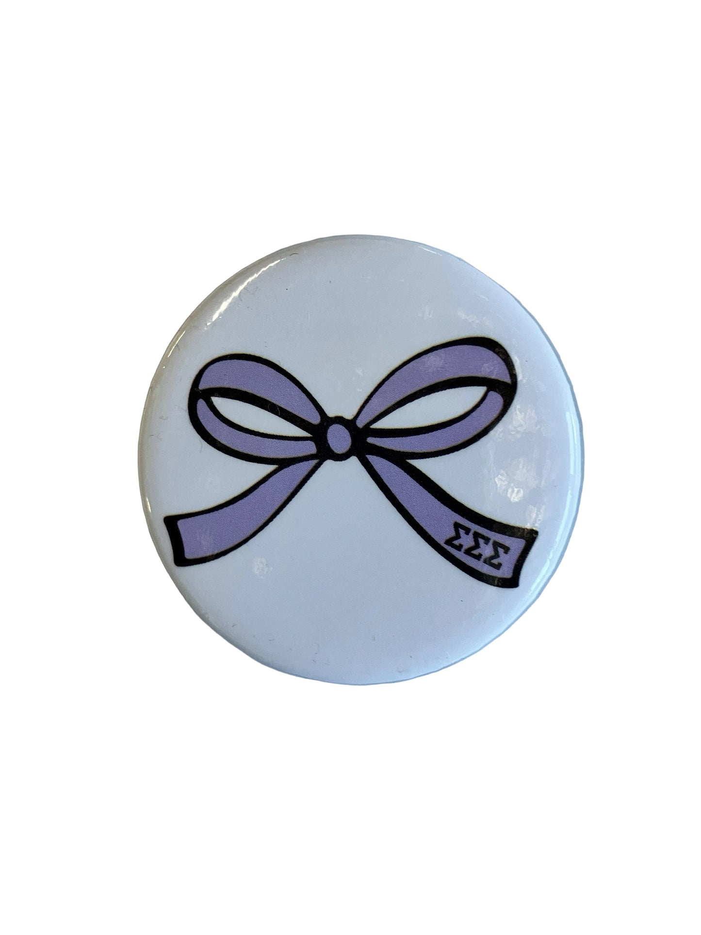 Purple Bow Button