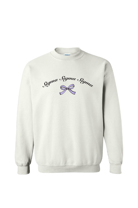 Purple Bow Crewneck