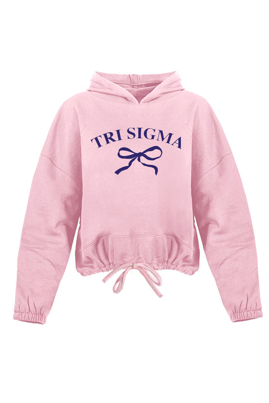 Bow Light Pink Hoodie