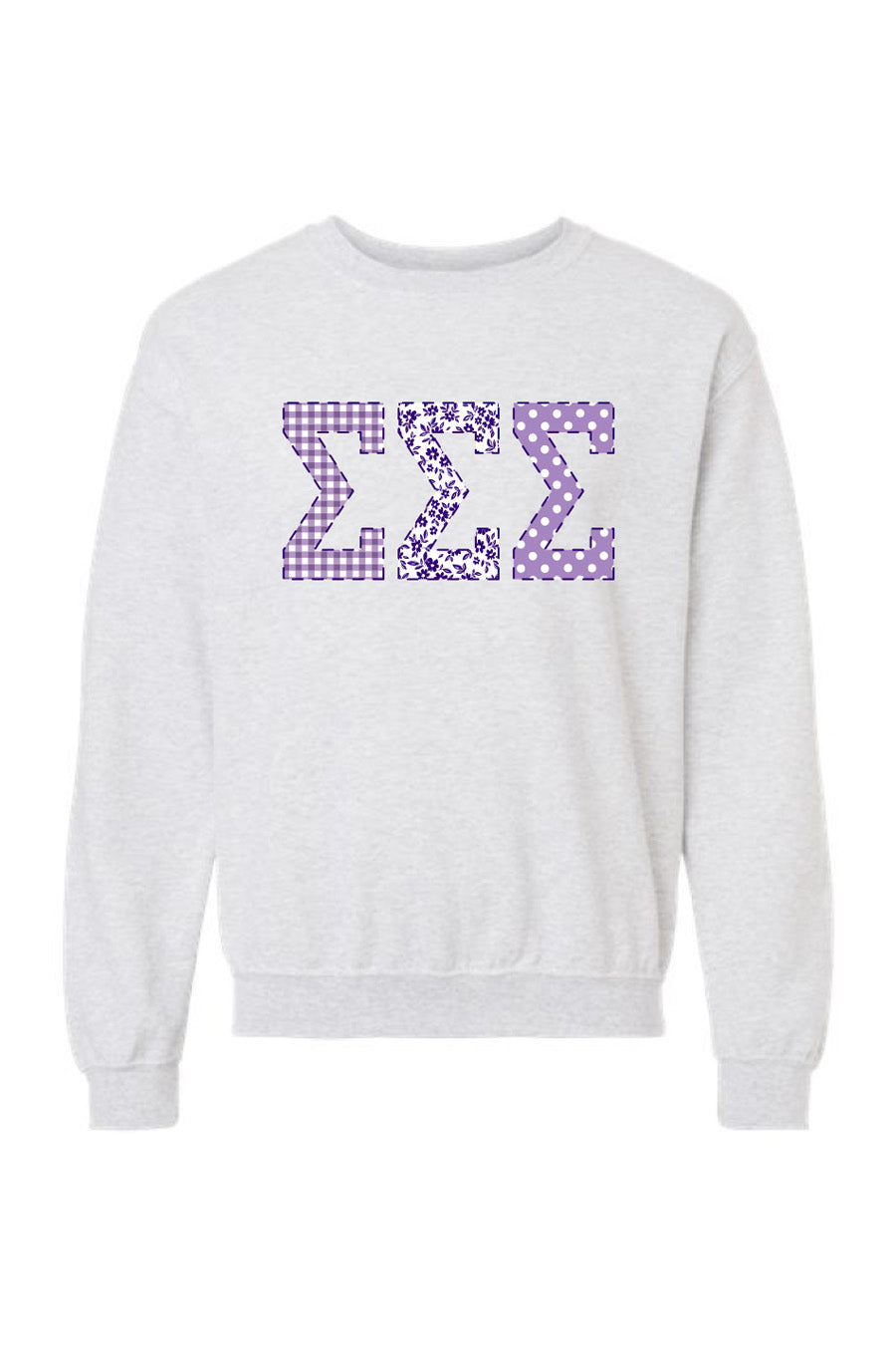 Polka Dot Patchwork Crewneck