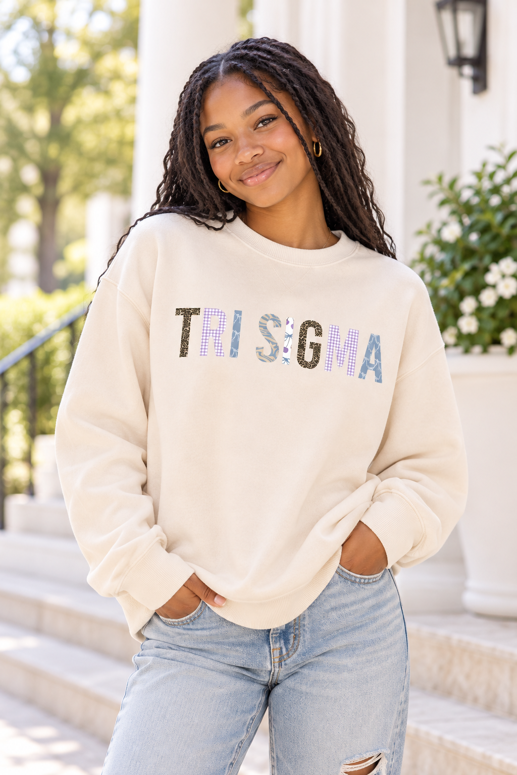 Playful Print Crewneck