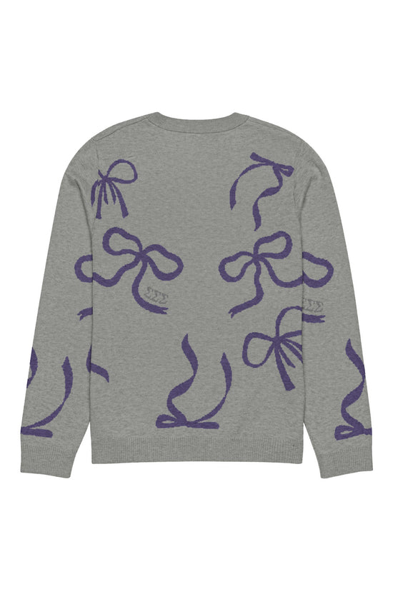 Lacy Bow Knitted Sweater