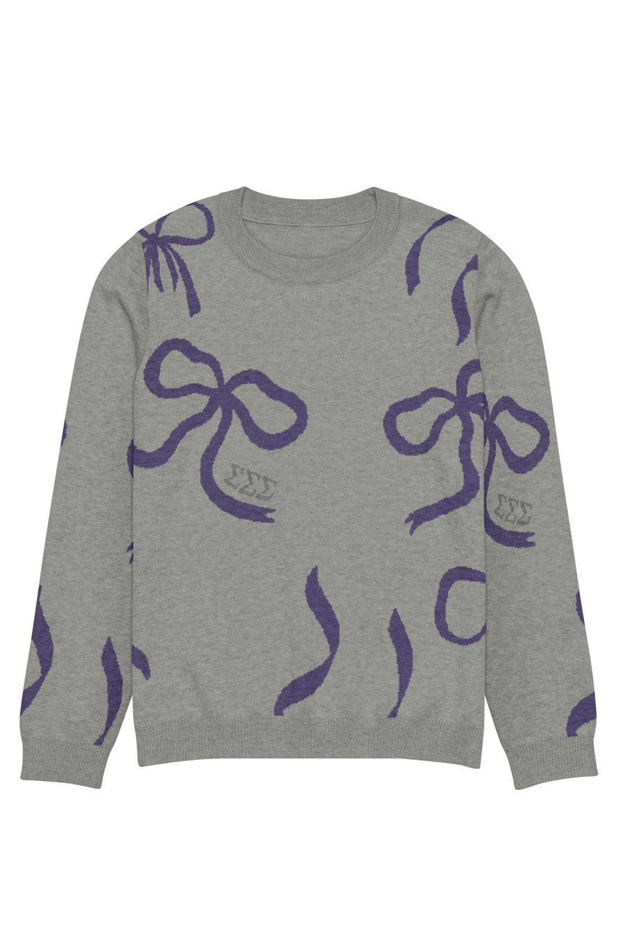 Lacy Bow Knitted Sweater