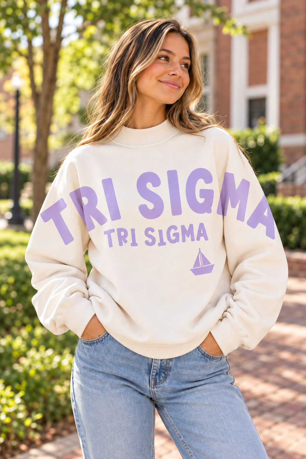 Limited Edition Raw Edge Mock Neck Sweatshirt