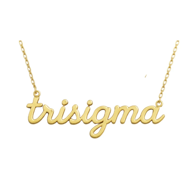 Tri Sigma - Script Necklace