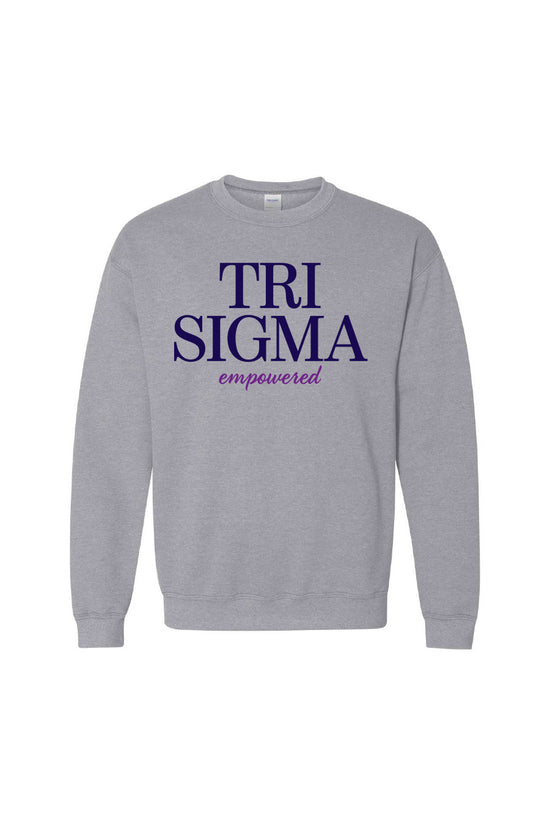 Load image into Gallery viewer, Tri Sigma Empowered Crew Neck

