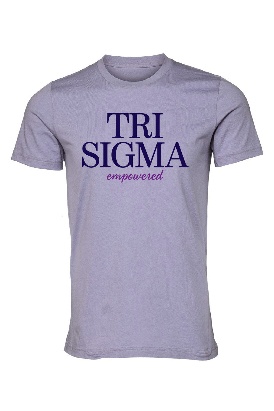 Load image into Gallery viewer, Lavendar Tri Sigma Empowered Tee
