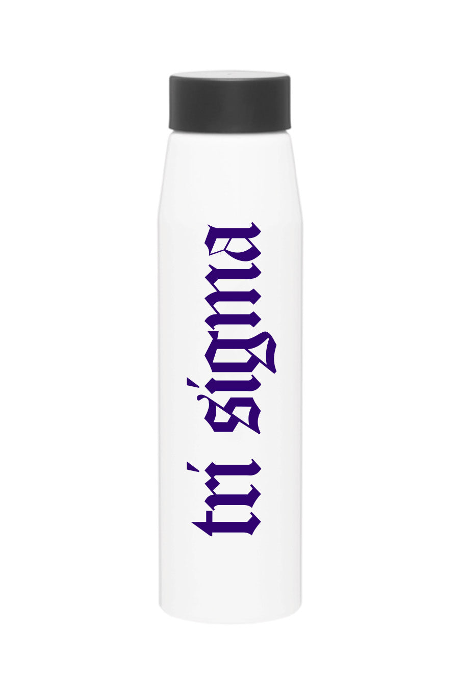 Medieval Script Water Bottle – Purple & Pearls - Tri Sigma