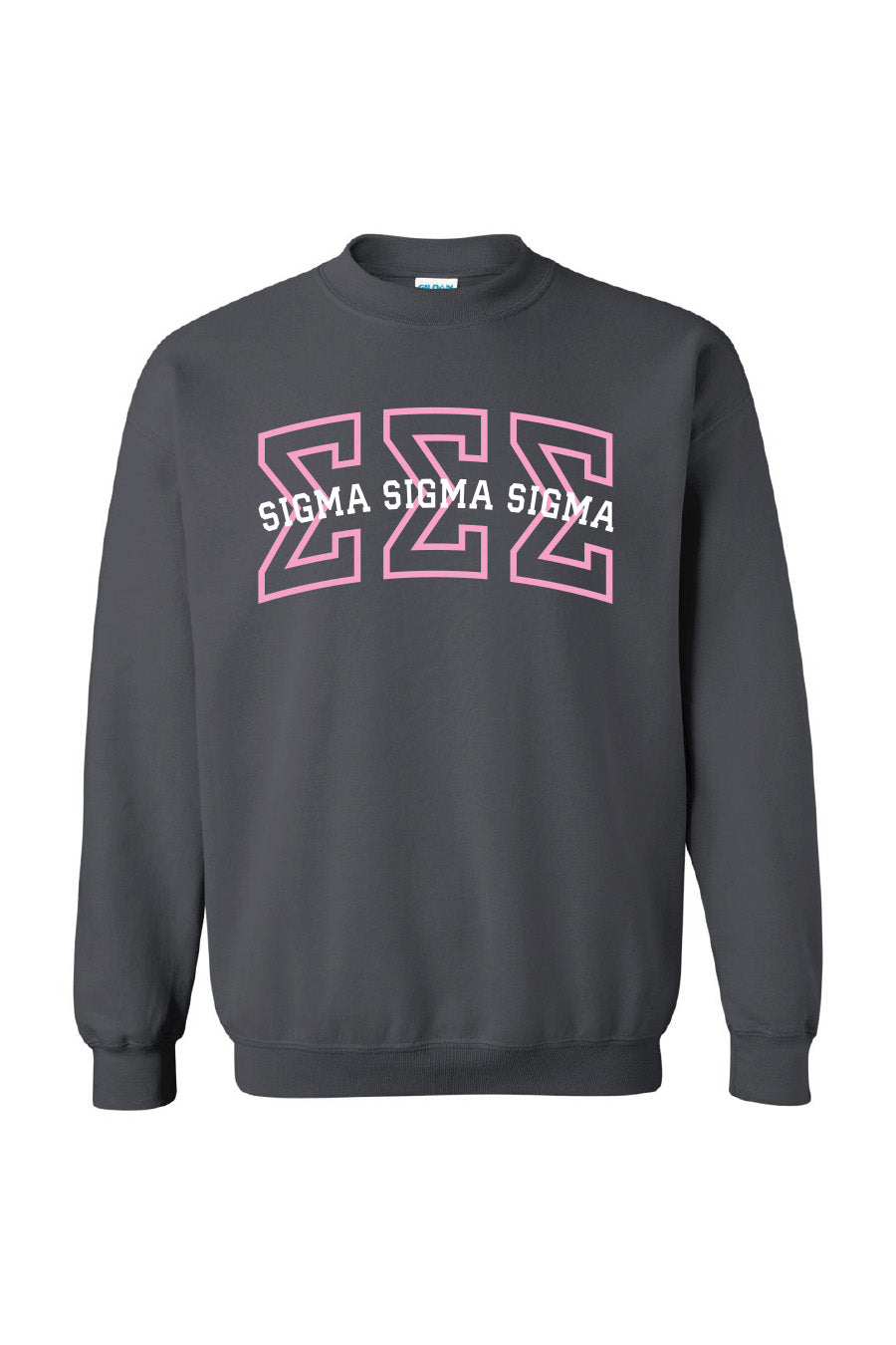 Pink Tri Sigma Crew Sweatshirt