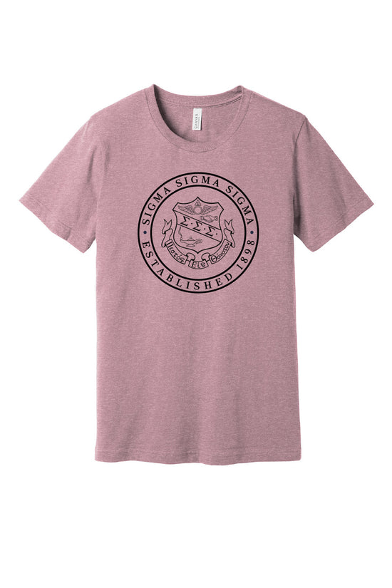 Heather Orchid Coat of Arms Tee